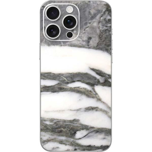 Grey Marbling iPhone 16 Pro Max Skin