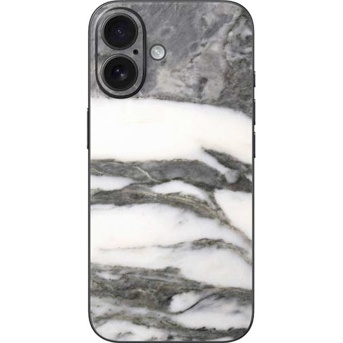 Grey Marbling iPhone 16 Skin