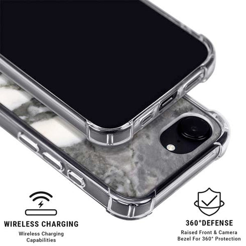 Grey Marbling iPhone 16e MagSafe Case