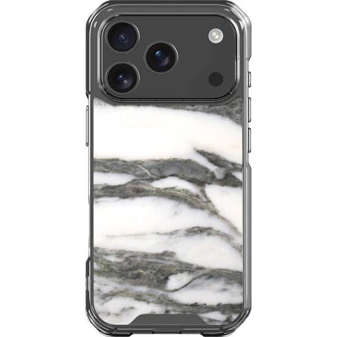 Grey Marbling iPhone 18 Pro Clear Case