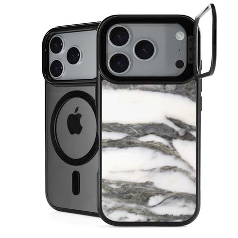 Grey Marbling iPhone 18 Pro Kickstand Case