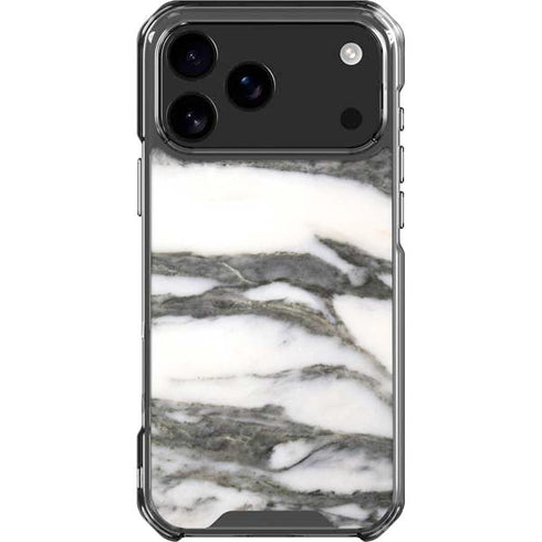 Grey Marbling iPhone 18 Pro Max Clear Case