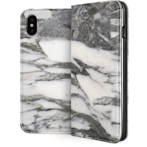 Grey Marbling iPhone 8 Folio Case