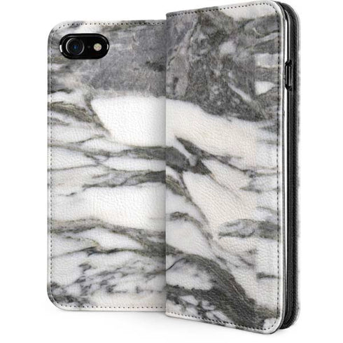 Grey Marbling iPhone SE (2nd & 3rd Gen) Folio Case