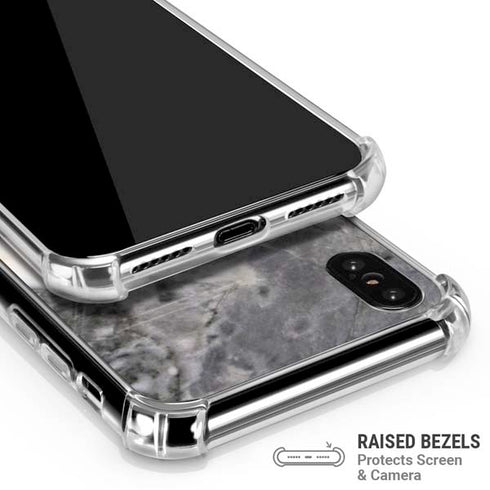 Grey Marbling iPhone X/XS Clear Case