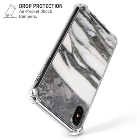 Grey Marbling iPhone X/XS Clear Case