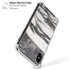 Grey Marbling iPhone X/XS Clear Case