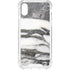 Grey Marbling iPhone XS Clear Case