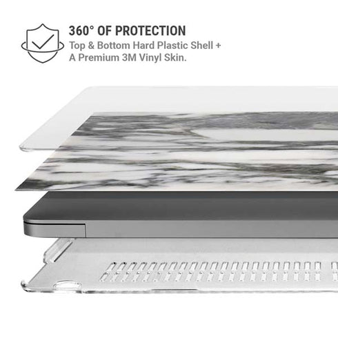 Grey Marbling MacBook Cases