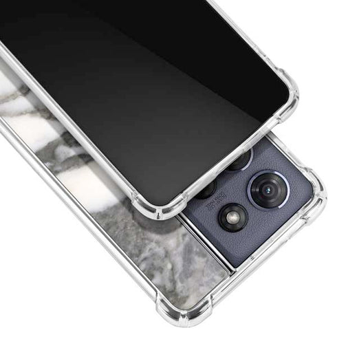 Grey Marbling Moto G 5G (2025) Clear Case
