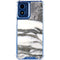 Grey Marbling Moto G 5G (2024) Clear Case