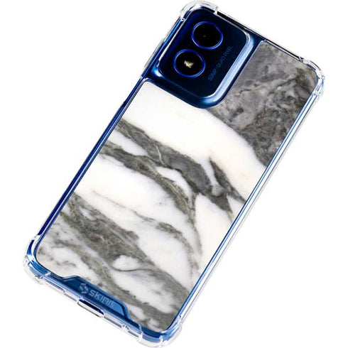 Grey Marbling Moto G 5G (2024) Clear Case