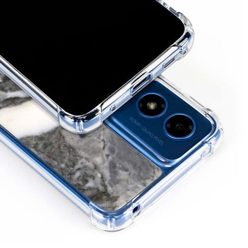 Grey Marbling Moto G 5G (2024) Clear Case