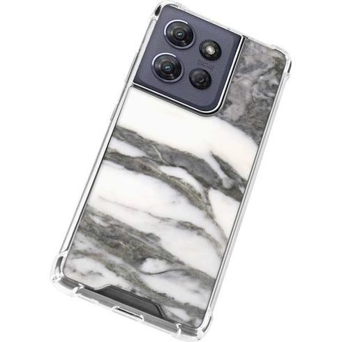 Grey Marbling Moto G Play 5G (2025) Clear Case