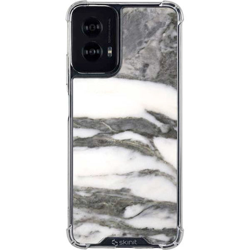 Grey Marbling Moto G Power 5G (2024) Clear Case