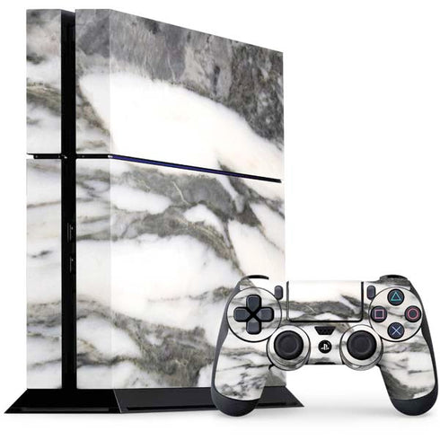 Grey Marbling PlayStation PS4 Skins