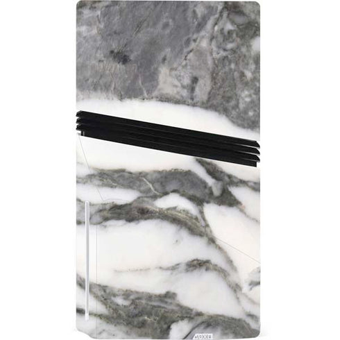 Grey Marbling PS5 Pro Disk Console Skin