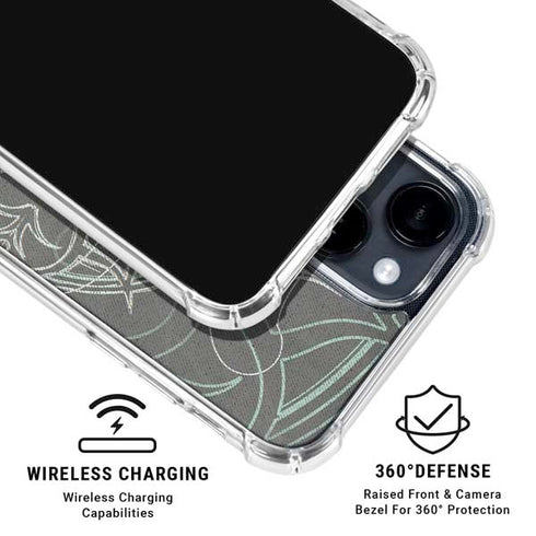 Grey Serenity iPhone 15 Clear Case
