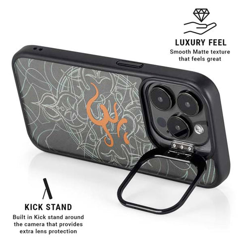 Grey Serenity iPhone 15 Pro Kickstand Case