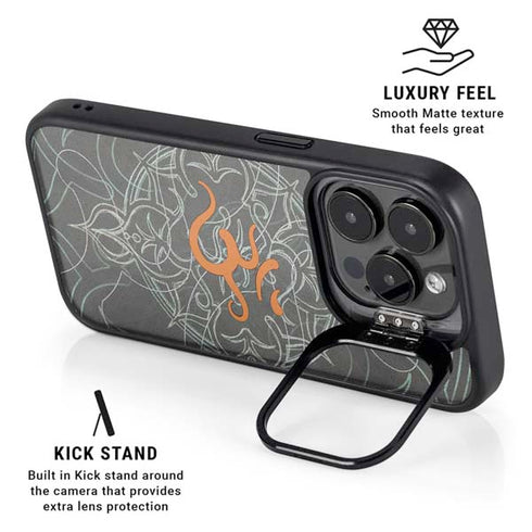Grey Serenity iPhone 16 Pro Max Kickstand Case
