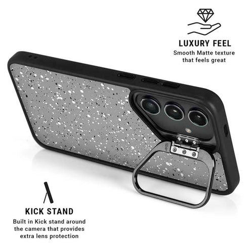 Grey Speckle Galaxy S25 Kickstand Case