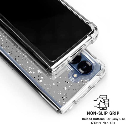 Grey Speckle Galaxy Z Fold6 Clear Case