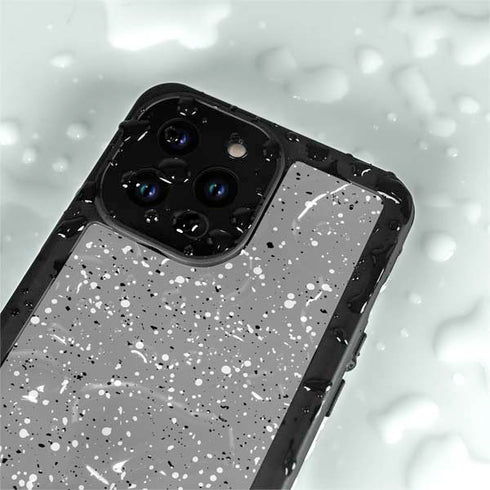 Grey Speckle iPhone 15 Pro Waterproof Case