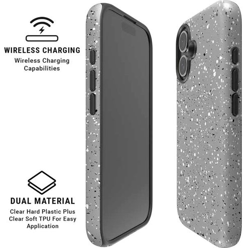 Grey Speckle iPhone 16 Magsafe Impact Case