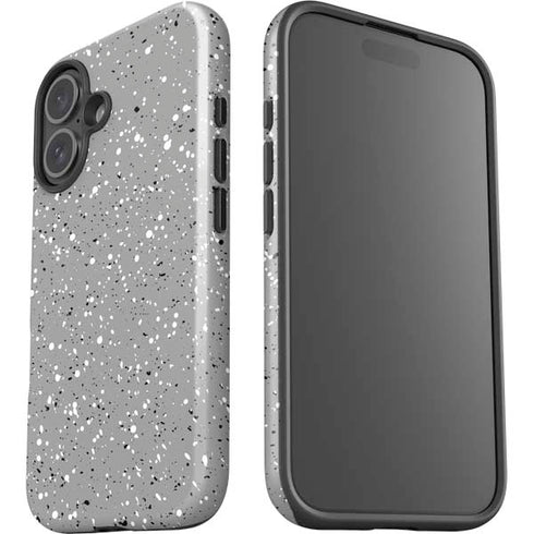 Grey Speckle iPhone 16 Plus Impact Case
