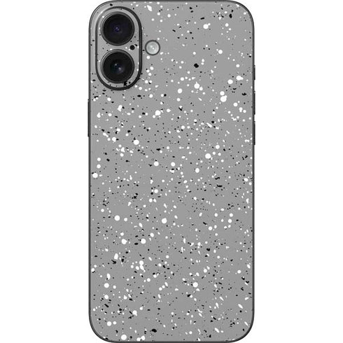 Grey Speckle iPhone 16 Plus Skin