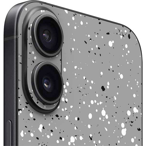 Grey Speckle iPhone 16 Plus Skin