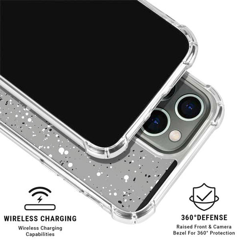Grey Speckle iPhone 16 Pro Max Clear Case
