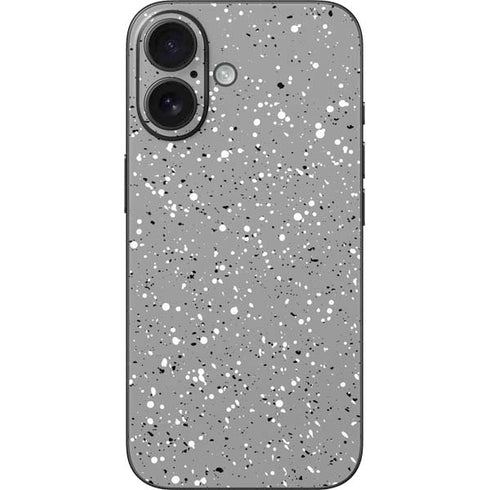 Grey Speckle iPhone 16 Skin