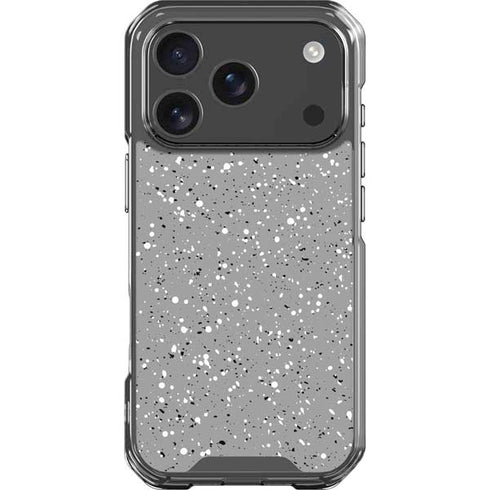 Grey Speckle iPhone 18 Pro Clear Case