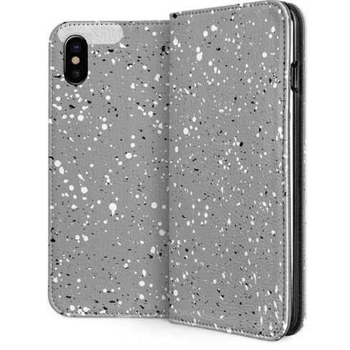 Grey Speckle iPhone 8 Folio Case