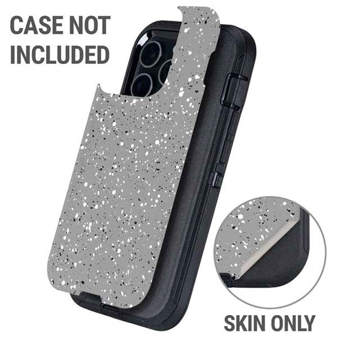 Grey Speckle Otterbox Defender iPhone Skin