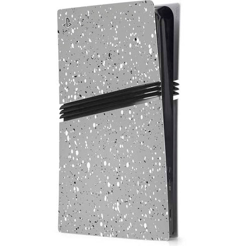 Grey Speckle PS5 Pro Console Skin