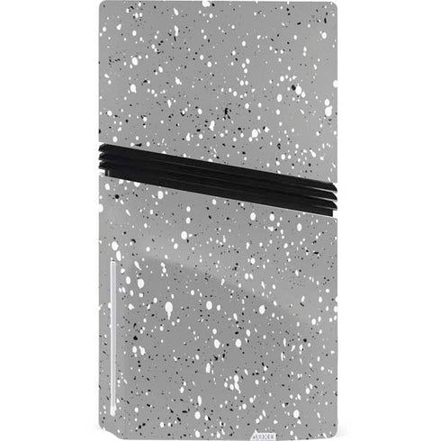 Grey Speckle PS5 Pro Disk Console Skin