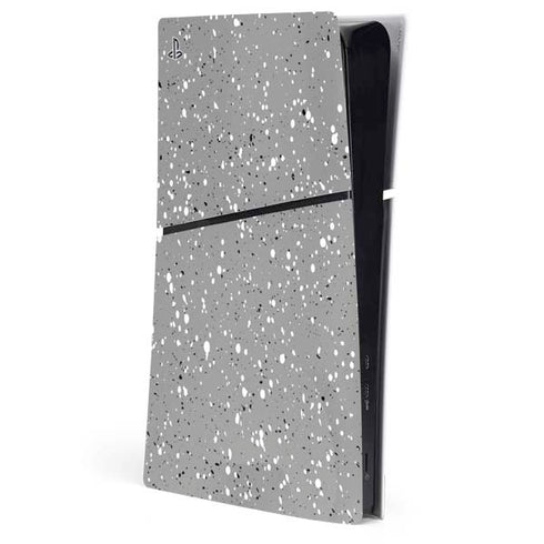 Grey Speckle PS5 Slim Digital Edition Console Skin