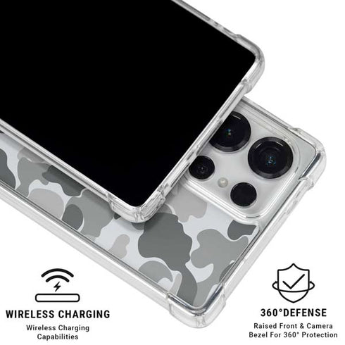 Grey Street Camo Galaxy S25 Ultra Clear Case