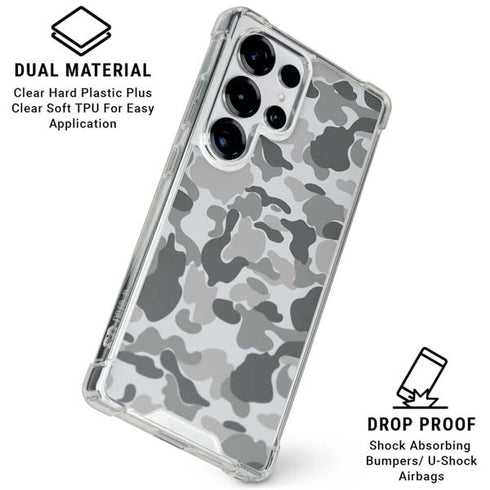 Grey Street Camo Galaxy S25 Ultra Clear Case