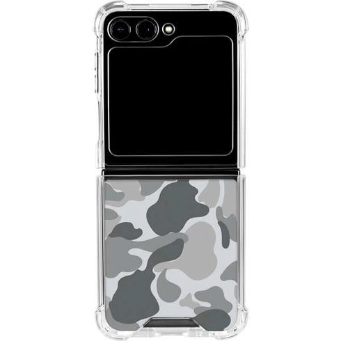 Grey Street Camo Galaxy Z Flip6 Clear Case
