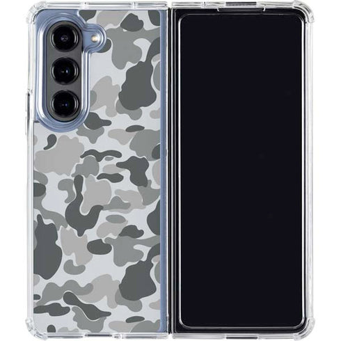 Grey Street Camo Galaxy Z Fold5 5G Clear Case