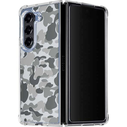 Grey Street Camo Galaxy Z Fold5 5G Clear Case