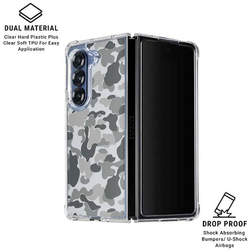 Grey Street Camo Galaxy Z Fold6 Clear Case