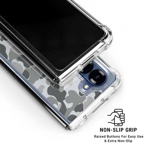 Grey Street Camo Galaxy Z Fold6 Clear Case