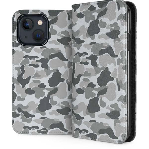 Grey Street Camo iPhone 15 Folio Case