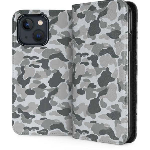 Grey Street Camo iPhone 15 Plus Folio Case