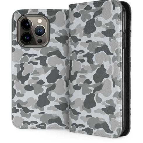 Grey Street Camo iPhone 15 Pro Folio Case