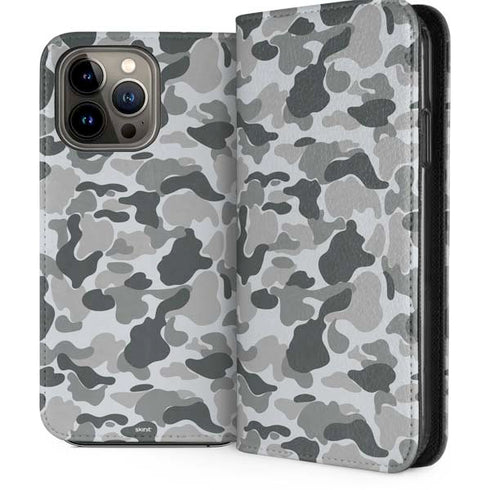 Grey Street Camo iPhone 15 Pro Max Folio Case